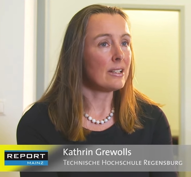 Prof. Kathrin Grewolls während der Sendung Prof. Kathrin Grewolls