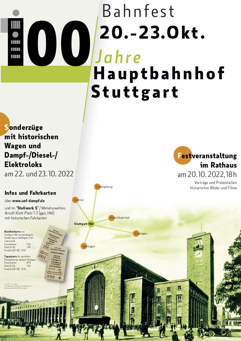 100 Jahre Hauptbahnhof Stuttgart